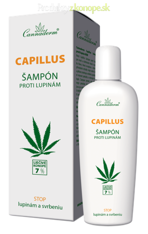 Konopný šampón na lupiny CAPILLUS Cannaderm 150ml