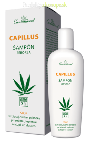 Konopný seborea šampón CAPILLUS Cannaderm 150ml