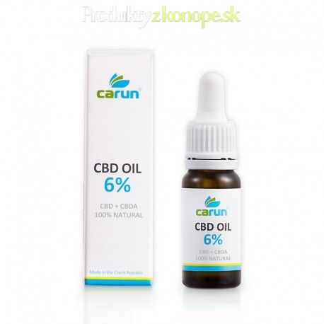 CBD + CBDA konopný olej 6% Carun 10ml