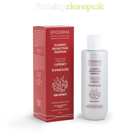 CBD konopný bioaktívny šampón psoriáza a seborea EPIDERMA 200 ml