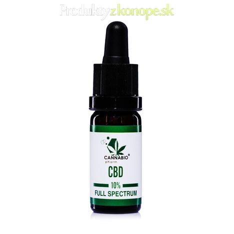 CBD konopný olej 10% FULL SPECTRUM 10 ml CANNABIOpharm