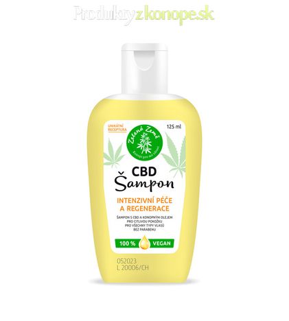 CBD konopný šampón 125ml Zelená Země