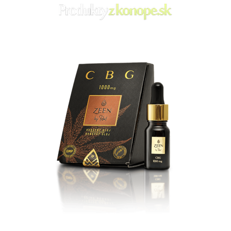 CBG konopný olej + koenzým Q10 1000 mg 10 ml ZEEN