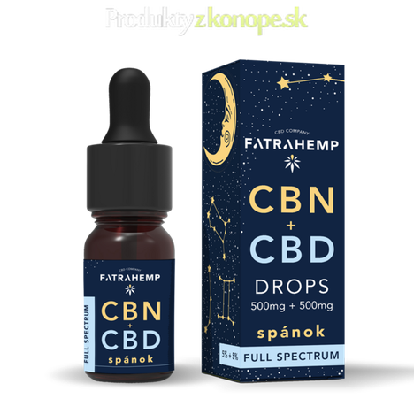CBN+CBD konopný olej 1000 mg FATRA HEMP 10 ml
