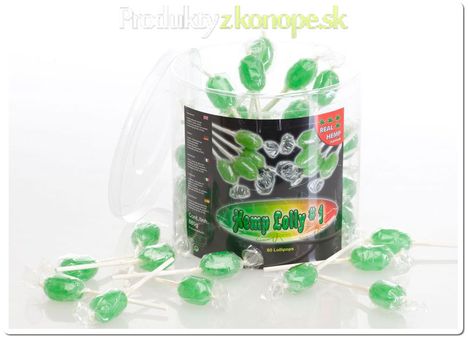Konopné lízatko Hemp Lolly - Zelené Hempro Int. 11g