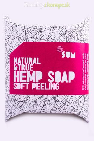 Konopné mydlo Soft Peeling Natural&True SUM 80 g