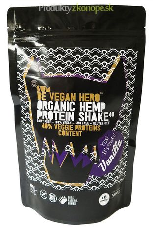 Konopný proteín Be Vegan Hero vanilkový BIO SUM